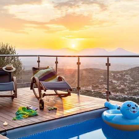 Martinia Pool Getaways - Majestic Panoramic Views Ano Amfia